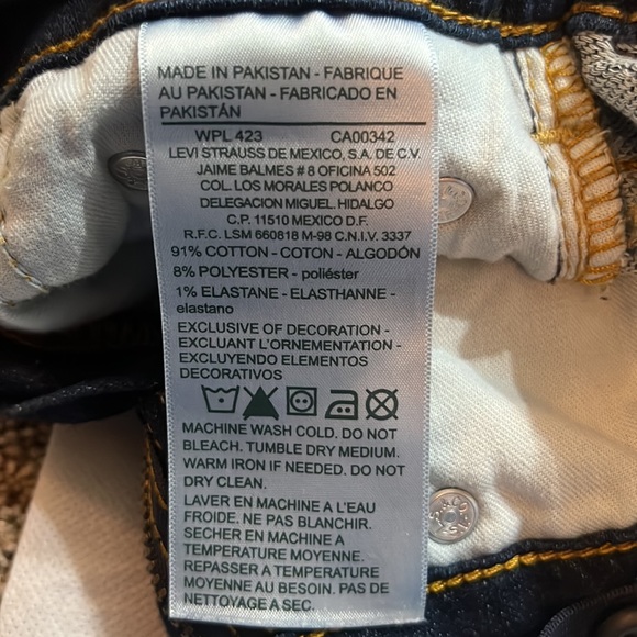 Signature by Levi Strauss & Co. cropped skinny jeans for girls - Picture 6 of 7